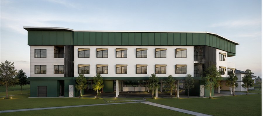 Brisbane Olympic Express Hotel side elevation