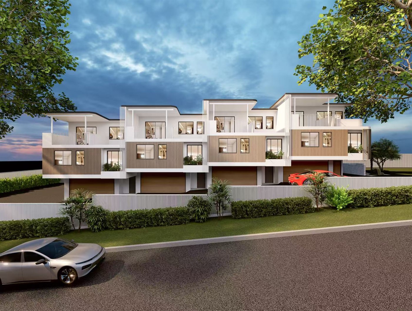 Southport luxury townhouse facade